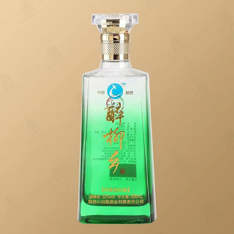 新款加厚晶白料透明白酒瓶 加厚玻璃白酒瓶 透明玻璃瓶